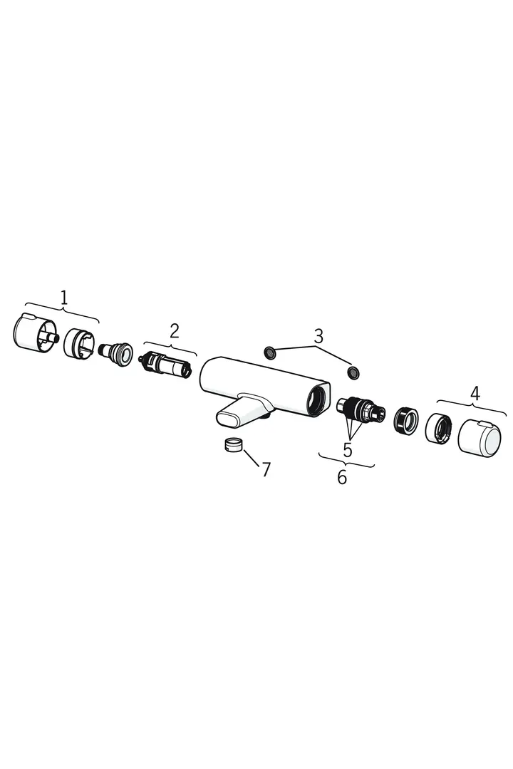 SP7462G Duschblandare och utloppspip