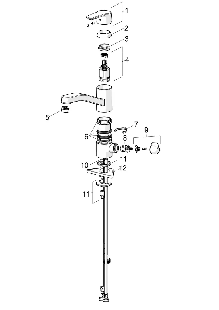 SP1535F(2020) Bateria kuchenna z zaworem do zmywarki