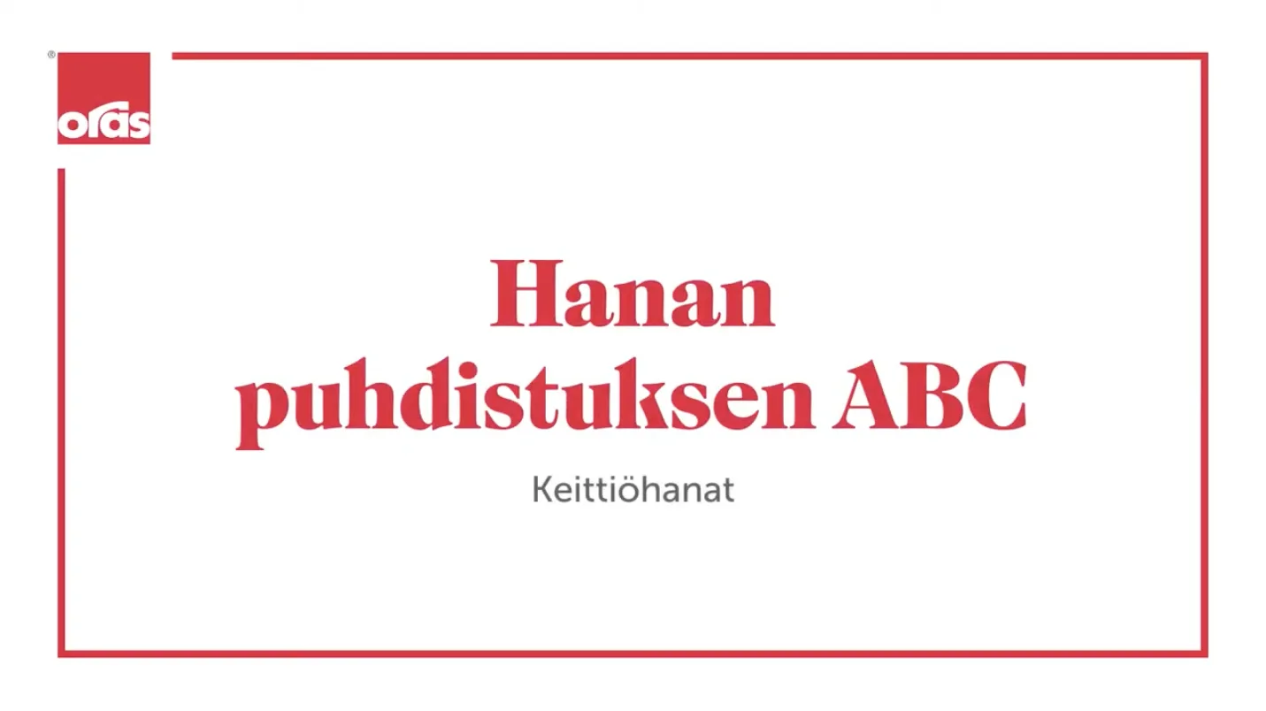 Hanan puhdistuksen ABC - keittiöhanat