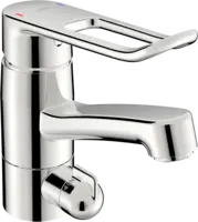 Washbasin faucet with washing machine valve