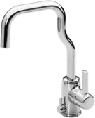 Kitchen faucet with dishwasher valve