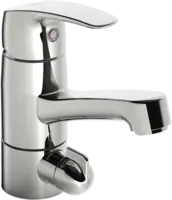 Washbasin faucet with washing machine valve