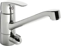 Kitchen faucet with dishwasher valve