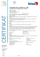 Certyfikaty/Deklaracje KIWA SE Type Approval
