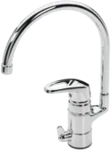 Kitchen faucet with dishwasher valve