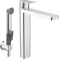 High washbasin faucet