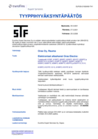 Approval/Declaration STF