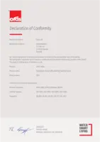 Godkännande/Certifikat Declaration of Conformity