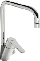 Kitchen faucet with dishwasher valve