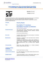 Approval/Declaration STF