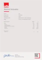 Sertifikatas/Deklaracija Materials Declaration