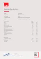 Heakskiit/Deklaratsioon Materials Declaration