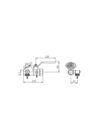 Oras, Line adjustment valve, DN25, 410025