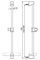 Oras Apollo, Shower rail, 253150-11