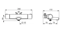 Oras Nova, Bath and shower faucet, 40cc, 7445