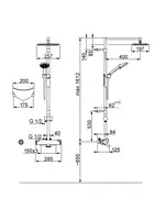 Oras Optima, Dusjkran med rain shower, 40cc, 7153