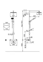 Oras Optima, Dusjkran med rain shower, 160cc, 7152