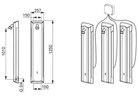 Oras Electra, Duschpanel, 12 V, 6661FTX