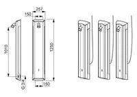 Oras Electra, Shower panel, 12 V, 6661FTW