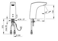 Oras Electra, Servantkran, 12 V, 6424G