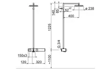 Oras Signa, Dusjkran med rain shower, 3 V, 6391-15