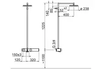 Oras Signa, Dusjkran med rain shower, 3 V, 6391-11