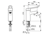 Oras Medipro, Washbasin faucet, 5510B