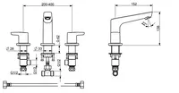 Oras Saga, Bath faucet, 3944