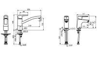 Oras Saga, Washbasin and kitchen faucet, 3923F