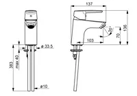 Oras Saga, Washbasin faucet, 3910