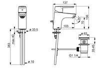 Oras Saga, Washbasin faucet, 3904