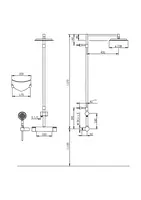 Oras Cubista, Dusjkran med rain shower, 160cc, 2893