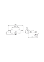 Oras Cubista, Bath and shower faucet, 2875U