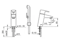 Oras Cubista, Washbasin faucet, 2812