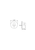 Oras Nordia, Cover part for shower faucet, 2387