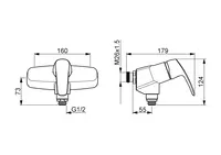 Oras Safira, Shower faucet, 160cc, 1085