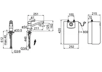 Oras Safira, Kitchen faucet for summer house, 1023F