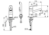 Oras Safira, Washbasin faucet, 1021