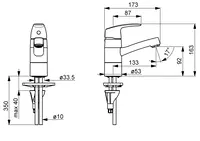 Oras Safira, Washbasin faucet, 1015