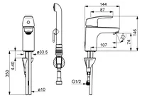 Oras Safira, Washbasin faucet, 1012M