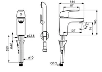 Oras Safira, Washbasin faucet, 1012A