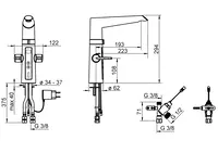 Oras Optima, Kitchen faucet with dishwasher valve, 230/5 V, 2727F