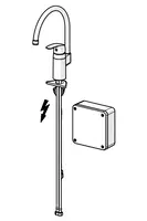 Oras Safira, Kitchen faucet, low pressure, 230/5 V, 1031EF