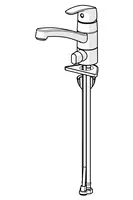 Oras Safira, Kitchen faucet with dishwasher valve, 1035F-104