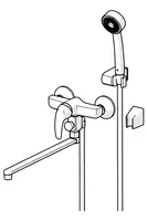 Oras Polara, Bath and shower faucet, 1447Y