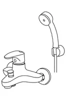 Oras Vega, Bath and shower faucet, 1841U