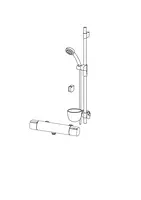 Oras Cubista, Shower faucet with shower set, 2479