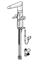 Oras Optima, Kitchen faucet with dishwasher valve, 230/5 V, 2727F