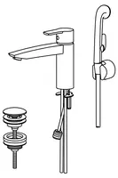 Oras Cubista, Washbasin faucet, 2806