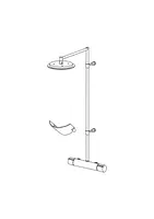 Oras Cubista, Dusjkran med rain shower, 2890